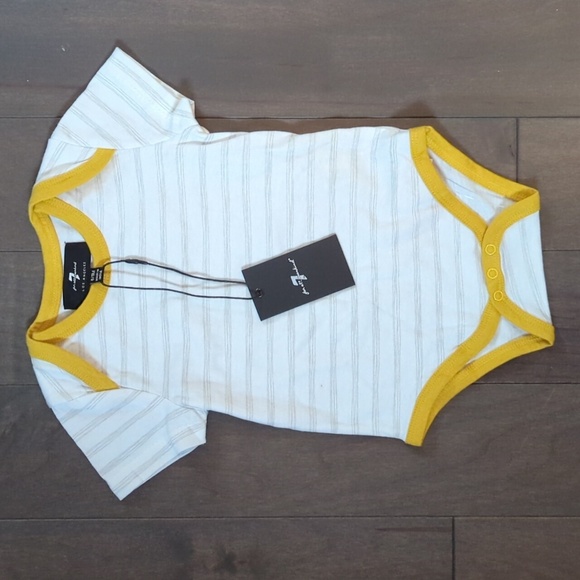 7 For All Mankind 6-9 Month Bodysuit and Hoodie - Picture 2 of 9